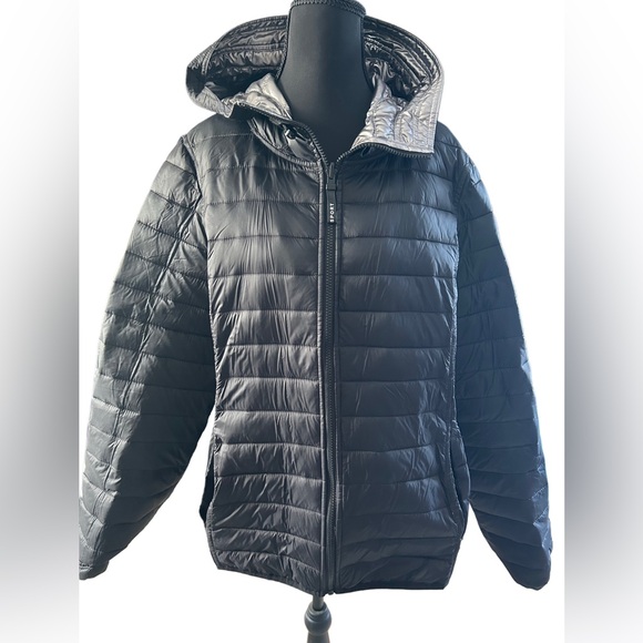 DKNY Reversible Double Face Jacket, Size Large - Picture 4 of 5